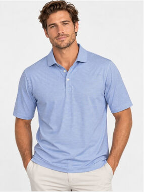 Holderness & Bourne The Perkins Polo Shirt Men’s XL Blue White Stripe Golf